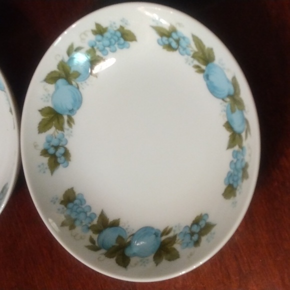 NORITAKE BLUE ORCHARD 6695 COOK'N SERVE JAPAN 5.5 " Cereal Bowls (4). - Picture 3 of 14